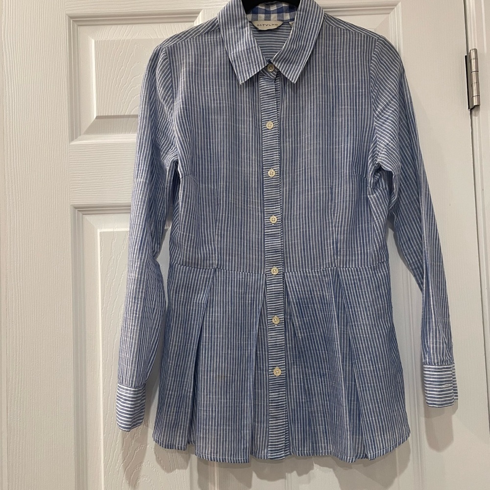 Classic Blue Striped Shirt